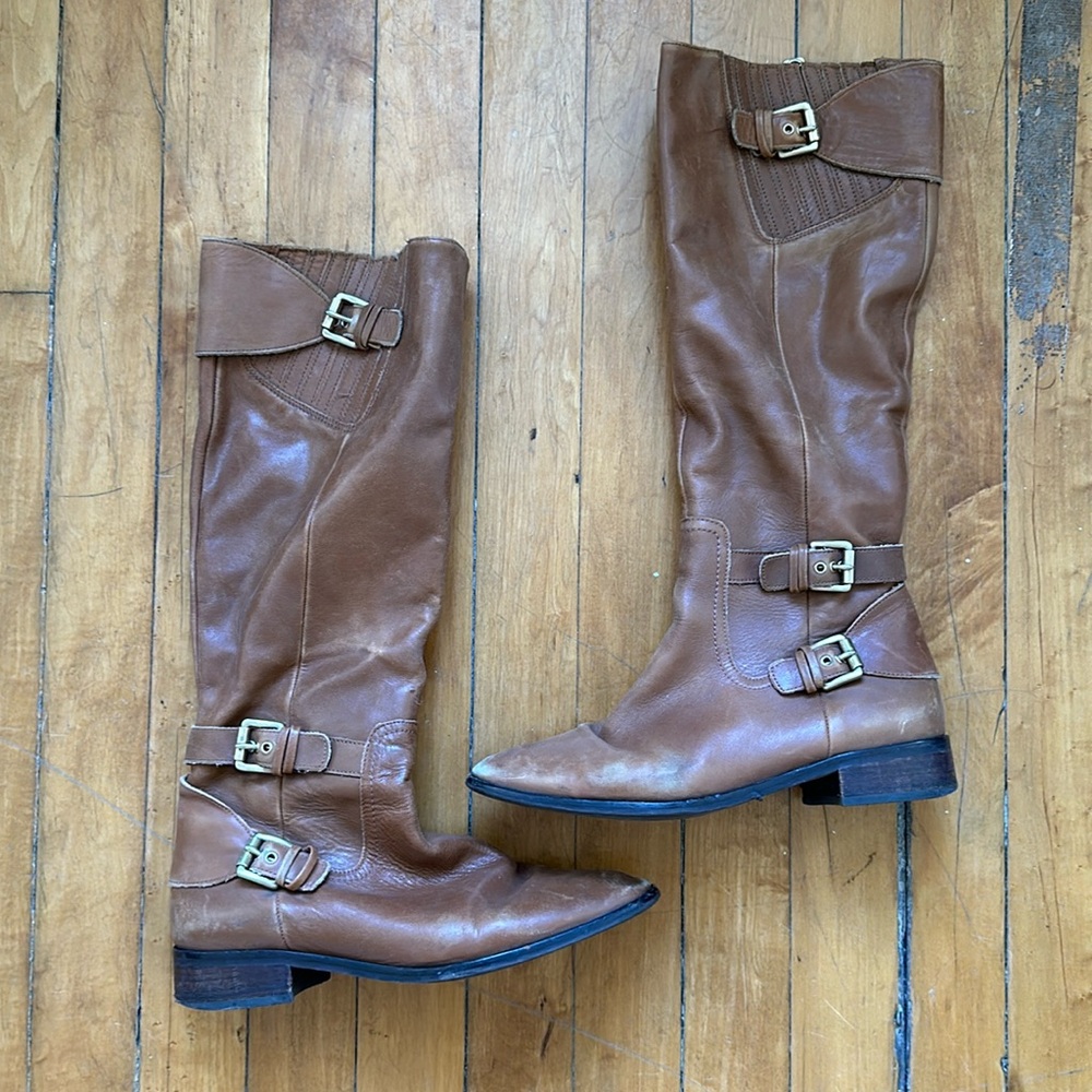 Michael Kors saddle leather boots ♥️